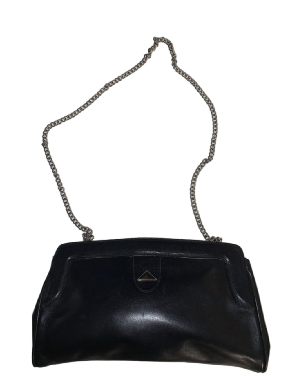 Women's Unbranded Black Genuine Leather shoulder bag Clutch One Size